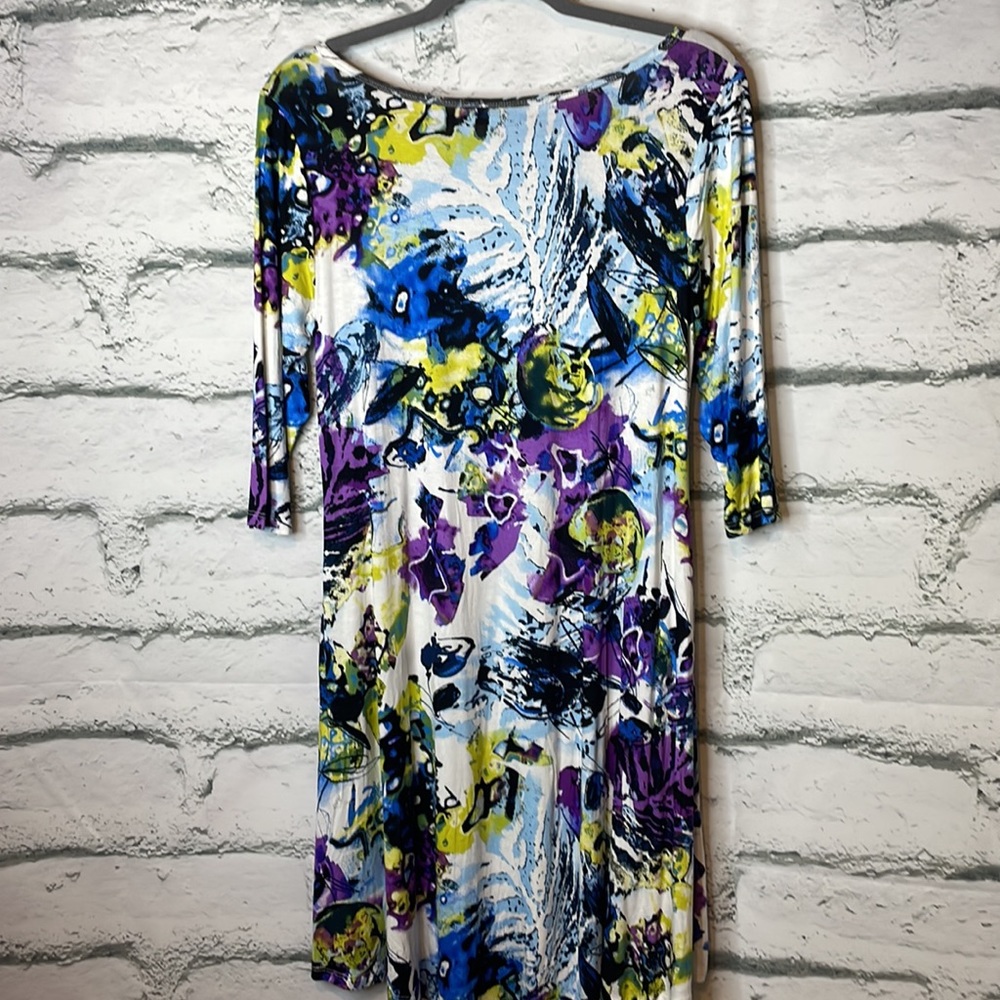 Epiphany Blu Abby 3/4 Sleeve Dress size S NWT - Picture 5 of 6